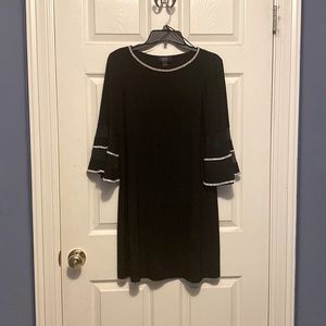 Black rhinstone trimmed dress